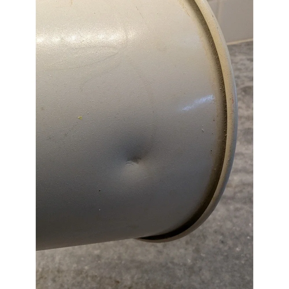 VINTAGE FRENCH WHITE METAL CLIP ON‎  LAMP SHADE